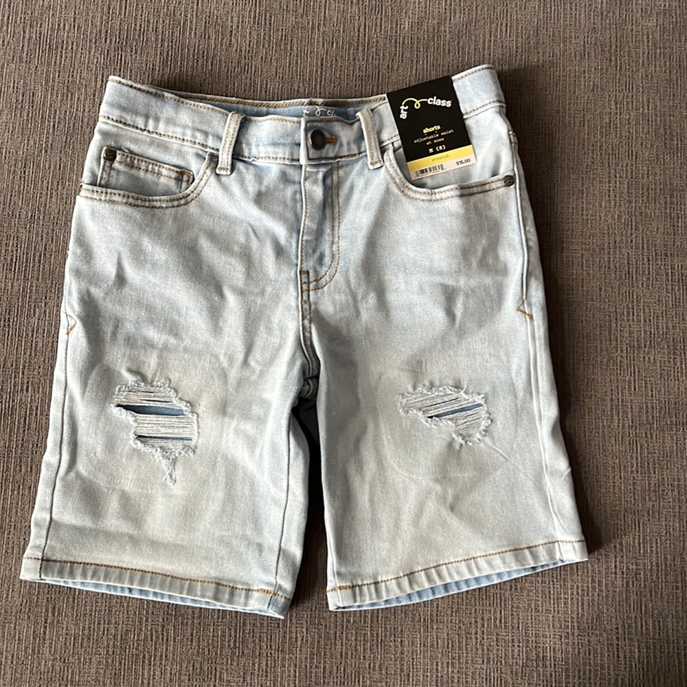 Kids unworn long jean shorts